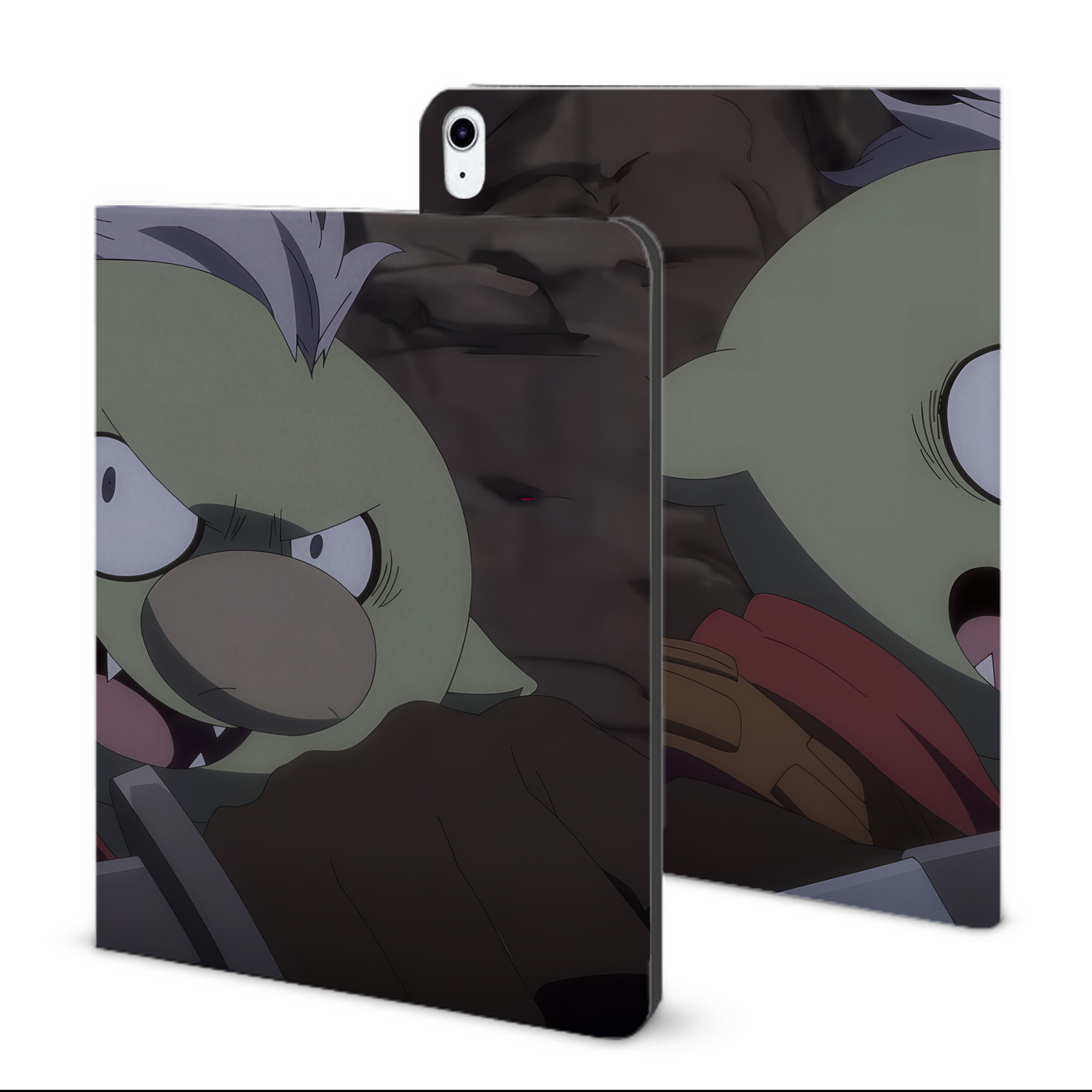 （画像用） 転スラ Regarding Reincarnated to Slime IPad ケース ブック型 PUレザー TPU 耐衝撃 軽量 薄型 ペン収納なし 全面保護 IPad 各モデル対応